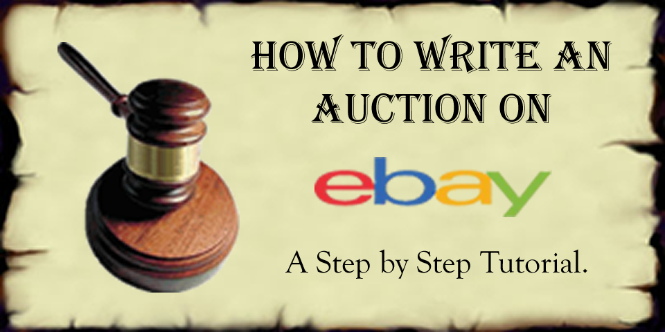 This is an image of How to Write an Auction on Ebay Banner